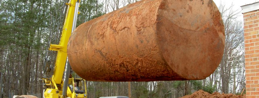 oil tank removal of underground storage tank